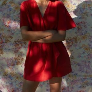 Linen Blend Short Jumpsuit